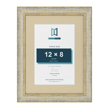 Cassis Cream 16 x 12 inch picture frame with an ivory mount for a 12 x 8 inch photo