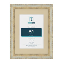 Cassis Cream 16 x 12 inch picture frame with an ivory mount for an A4 photo