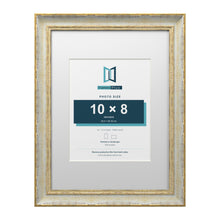 Cassis Cream 16 x 12 inch picture frame with a white mount for a 10 x 8 inch photo