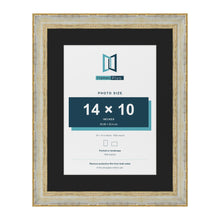Cassis Cream 18 x 14 inch picture frame with a black mount for a 14 x 10 inch photo