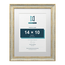 Cassis Cream 18 x 14 inch picture frame with a white mount for a 14 x 10 inch photo