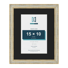 Cassis Cream 20 x 16 inch picture frame with a black mount for a 15 x 10 inch photo