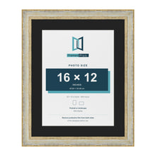 Cassis Cream 20 x 16 inch picture frame with a black mount for a 16 x 12 inch photo