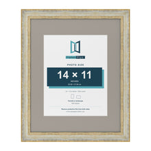 Cassis Cream 20 x 16 inch picture frame with a dawn grey mount for a 14 x 11 inch photo