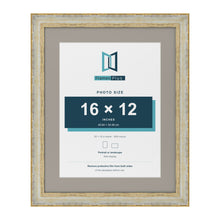 Cassis Cream 20 x 16 inch picture frame with a dawn grey mount for a 16 x 12 inch photo
