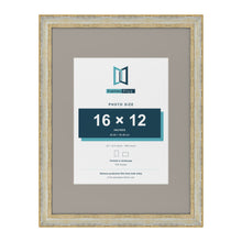Cassis Cream 24 x 18 inch picture frame with a dawn grey mount for a 16 x 12 inch photo