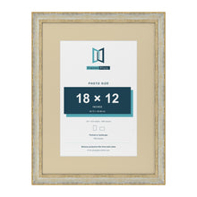 Cassis Cream 24 x 18 inch picture frame with an ivory mount for an 18 x 12 inch photo