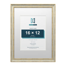Cassis Cream 24 x 18 inch picture frame with a white mount for a 16 x 12 inch photo