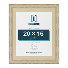 Cassis Cream 24 x 20 inch picture frame with an ivory mount for a 20 x 16 inch photo