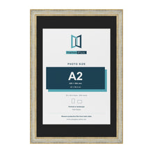 Cassis Cream 30 x 20 inch picture frame with a black mount for an A2 photo
