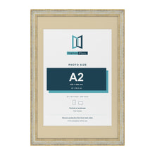 Cassis Cream 30 x 20 inch picture frame with an ivory mount for an A2 photo