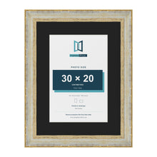 Cassis Cream 40 x 30 cm picture frame with a black mount for a 30 x 20 cm photo