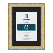 Cassis Cream 40 x 30 cm picture frame with a black mount for an A4 photo