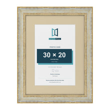Cassis Cream 40 x 30 cm picture frame with an ivory mount for a 30 x 20 cm photo