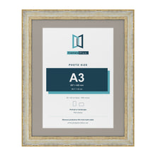 Cassis Cream 50 x 40 cm picture frame with a dawn grey mount for an A3 photo