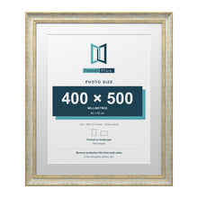 Cassis Cream 60 x 50 cm picture frame with a white mount for a 50 x 40 cm photo