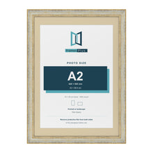 Cassis Cream 70 x 50 cm picture frame with an ivory mount for an A2 photo
