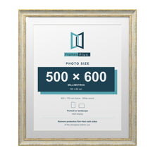 Cassis Cream 70 x 60 cm picture frame with a white mount for a 60 x 50 cm photo