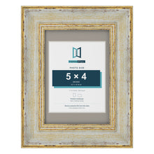Cassis Cream 7 x 5 inch picture frame with a dawn grey mount for a 5 x 4 inch photo