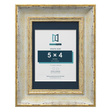 Cassis Cream 7 x 5 inch picture frame with a pacific blue mount for a 5 x 4 inch photo