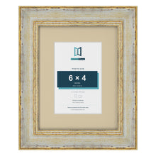 Cassis Cream 9 x 7 inch picture frame with an ivory mount for a 6 x 4 inch photo