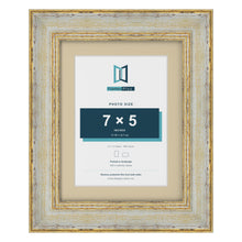 Cassis Cream 9 x 7 inch picture frame with an ivory mount for a 7 x 5 inch photo