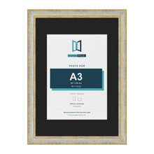 Cassis Cream A2 picture frame with a black mount for an A3 photo