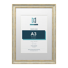 Cassis Cream A2 picture frame with a white mount for an A3 photo