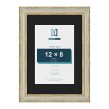 Cassis Cream A3 picture frame with a black mount for a 12 x 8 inch photo