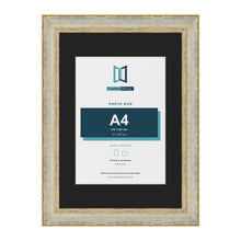 Cassis Cream A3 picture frame with a black mount for an A4 photo