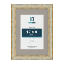 Cassis Cream A3 picture frame with a dawn grey mount for a 12 x 8 inch photo