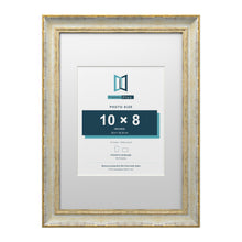 Cassis Cream A3 picture frame with a white mount for a 10 x 8 inch photo