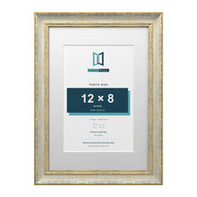 Cassis Cream A3 picture frame with a white mount for a 12 x 8 inch photo