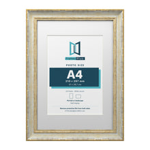 Cassis Cream A3 picture frame with a white mount for an A4 photo
