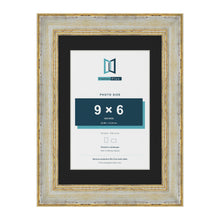 Cassis Cream A4 picture frame with a black mount for a 9 x 6 inch photo