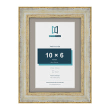 Cassis Cream A4 picture frame with a dawn grey mount for a 10 x 6 inch photo