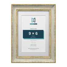Cassis Cream A4 picture frame with a white mount for a 9 x 6 inch photo