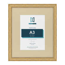 Cassis Gold 24 x 20 inch picture frame with an ivory mount for an A3 photo