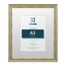 Cassis Green 24 x 20 inch picture frame with a white mount for an A3 photo