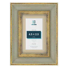 Cassis Green 6 x 4 inch picture frame with an ivory mount for a 4.5 x 2.5 inch photo