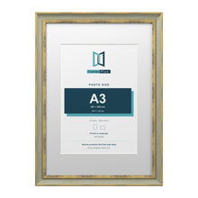 Cassis Green A2 picture frame with a white mount for an A3 photo