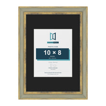 Cassis Green A3 picture frame with a black mount for a 10 x 8 inch photo
