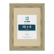 Cassis Green A3 picture frame with an ivory mount for a 10 x 8 inch photo