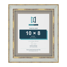 Cassis Light Grey 12 x 10 inch picture frame with a dawn grey mount for a 10 x 8 inch photo