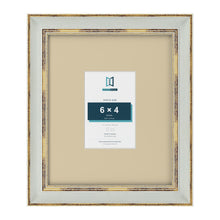 Cassis Light Grey 12 x 10 inch picture frame with an ivory mount for a 6 x 4 inch photo