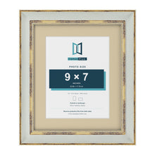Cassis Light Grey 12 x 10 inch picture frame with an ivory mount for a 9 x 7 inch photo