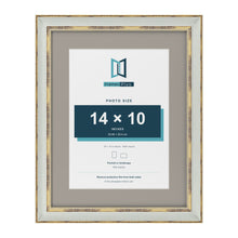 Cassis Light Grey 18 x 14 inch picture frame with a dawn grey mount for a 14 x 10 inch photo
