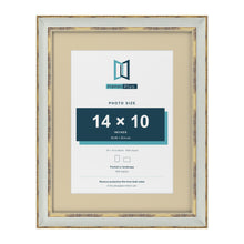 Cassis Light Grey 18 x 14 inch picture frame with an ivory mount for a 14 x 10 inch photo