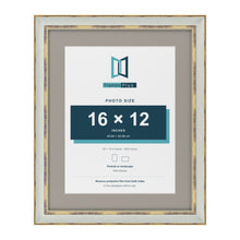 Cassis Light Grey 20 x 16 inch picture frame with a dawn grey mount for a 16 x 12 inch photo