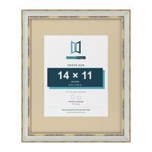 Cassis Light Grey 20 x 16 inch picture frame with an ivory mount for a 14 x 11 inch photo